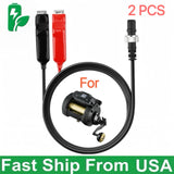2 PCS 10FT Electric Fishing Reel Power Cord For Daiwa reel Tanacom 750 1000