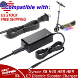42V 2A AC/DC Adapter Charger For Gyroor X8 H40 HR8 HR9 C3 Electric Scooter Bike