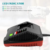 18V 3.0A Fast Battery Charger PCXMVC For Porter-Cable 18v battery PC18B PC18B-2