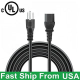 UL Power Cord for ION Audio Total PA Extreme High-Power Bluetooth Speaker