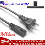 AC Power Cord Cable For Vizio V21d-J8 M213ad-K8 M215a-J6 M215aw-K6 Soundbar