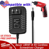 AC Adapter For Bauer 1894F-B 4V Cordless Screwdriver 64313 Power Supply Charger