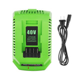 40V Charger for Greenworks 29482 C-220 Battery Charger BAF702 L-300 BAF704