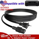 6.6ft AC Power Cord For Denon AVR-X6300H AVR-X6400H 11.2 Channel AV Receiver
