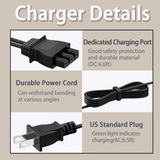 110V Foot Control Pedal Power Cord for Singer Brand 14U Series 4572,4622,#60652