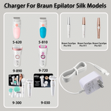 Charger for Braun Silk Epil 9 9-720 9-300 9-890 9-030 9-880 Epilator Adapter