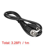 2PCS 3FT BNC to RCA Composite Video Cable M/M Male Connector 75ohm Coax RG59U