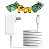 27W -5V/5A USB-C Power Supply for Raspberry Pi 5