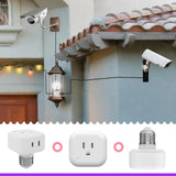 E26 4 Prong Design Light Bulb Socket Adapter