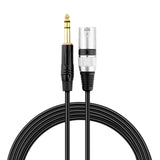 1/4inch TRS to XLR Male Balanced Mic Microphone Cable 6FT, XLR to 6.35 Jack 2PCS
