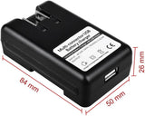Univ. Battery Charger for Samsung S Blaze T769, Dock for Home/Travel Wall Power