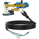 Pool Pump Power Cord 6 Feet Electrical Plug  for Hayward Pool Pump Three Prong