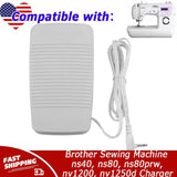 Foot Pedal for Brother Sewing Machine ns40, ns80, ns80prw, nv1200, nv1250d
