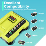 40V Charger For Ryobi 40V Battery OP4040 OP4050 OP4060 OP4075 OP40261 OP40601