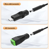 6V 1A AC/DC Adapter Charger with 5.5mm x 2.5mm / 2.1mm Tip Adapter with 10 Plug
