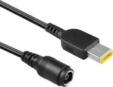 7.9/5.5mm Round Jack to Square End Adapter for Lenovo Thinkpad Laptop Power Cord