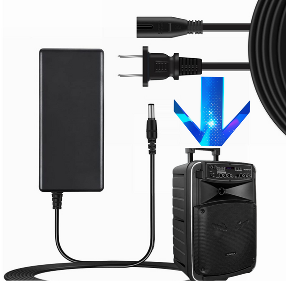 13.5V Adapter for FUNPICK FTSK10-3 FTSK103 FTSK12-2 FTSK122 Karaoke Speaker Cord