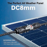 16.5Ft Solar to DC 8mm Adapter Extension Cable For Jackery/Anker/BLUETTI