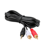 3.5mm to RCA Cable, 2 Male RCA to Aux Stereo Audio Adapter,Shielded 1/8 to 2RCA