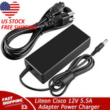 AC Adapter Charger for Liteon Cisco PA-1660-2SA1 341-100345-01 12V5.5A Power PSU