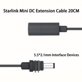 Replacement Mini DC Cable 18CM for Starlink Mini Outdoor Power Setup