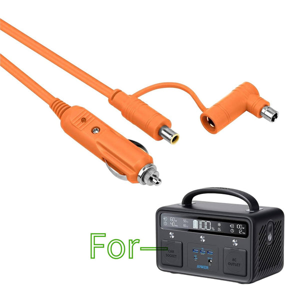 14AWG 12V/24V Car Charger Cable DC7909/8020 for Anker PowerHouse II 300 400