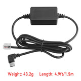 USB-C to RJ11 Plug Cable for Cobra Road Scout 2in1, DualPro 360