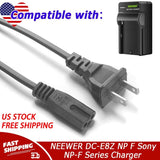 5ft AC Power Cord Cable For NEEWER DC-E8Z NP F Sony NP-F Series Battery Charger