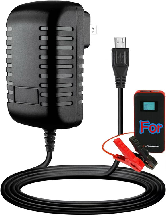 USB-C 5V 2A AC Adapter For Schumacher SL1639 Electric 1000 Peak Amp Jump Starter