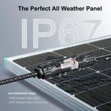 16.5Ft Solar to DC 8mm Adapter Extension Cable For Jackery / Anker / BLUETTI