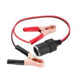 Cigarette Splitter Plug Extension Cord with Battery Alligator Clamps