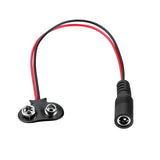 9v Battery Eliminator Kit Replace Your 9-Volt Batteries AC DC Adapter Converter