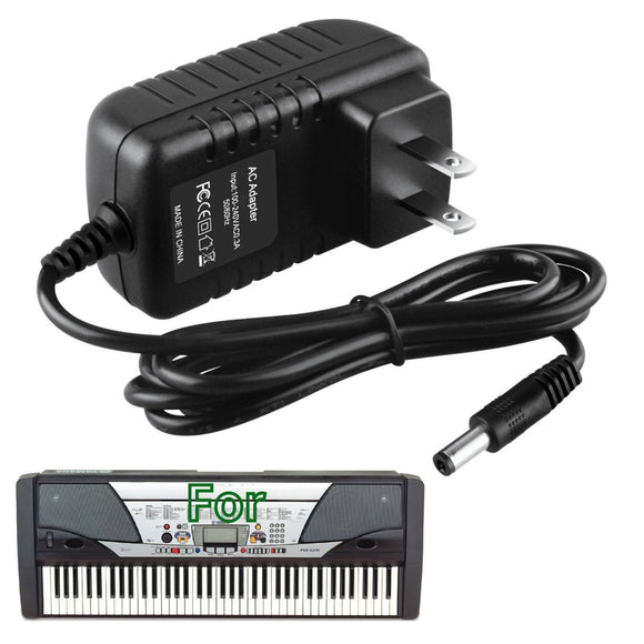 12V 2A AC Adapter Charger for Yamaha PSR-GX76 Keyboard Power Supply