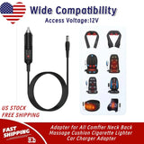 Car Adapter For All Comfier Neck Back Massage Cushion Cigarette Lighter Charger