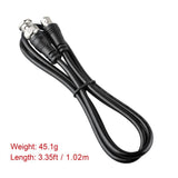 2PCS 3FT BNC Extension Cable Male to Female SDI Cable RG174 50 Ohm for Scanner..