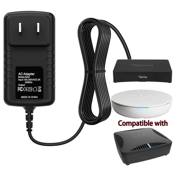 12V Adapter for Tablo 4th Gen 2-Tuner 4-Tuner TF1282B-01-CN TDNS2B-02-CN