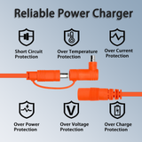 14AWG 10FT Extension Cable For GZ Yeti / Anker / Jackery Portable Power Station