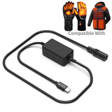 2-Pack Type-C to 12V Heated Jacket Adapter Cable for Milwaukee M12 Makita Dewalt