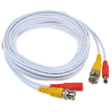 25ft Video Power BNC Cable Cord Lead Wires for Zosi CCTV DVR Security Cameras