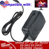 12V AC/DC Adapter for SANSUI 27" 24" 22" Monitor ES-24F2 ES-24F2C ES-24X5A