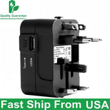 Universal Travel Adapter Worldwide, GaN Fast Charger For PD 3.0 All-in-One