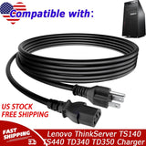UL 6ft AC Power Cord For Lenovo ThinkServer TS140 TS440 TD340 TD350 TS150 TS460