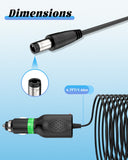 Car DC Adapter for RYOBI HP612K ZRHP612K 12.0V 12 VOLT 12VDC Drill Driver