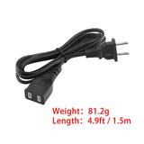 5ft Black Male-to-Female AC Power Cable for Ever Start 1200A 750A Jump Starter