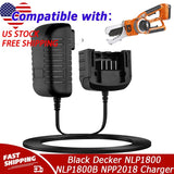 20V Lithium Battery Charger LCS1620 for Black Decker NLP1800 NLP1800B NPP2018
