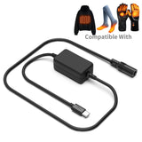 Type-C to 12V Heated Jacket Adapter Cable for Milwaukee M12 Makita Dewalt