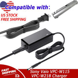 AC Adapter Charger for Sony Vaio VPC-W115 VPC-W125 VPC-W216 VPC-W218 Power Cord