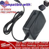 Charger For AK1 PRO 12GB RAM 256GB SSD Mini Desktop Computer Intel Celeron N5105