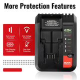 20V Fast Charger for Black &Decker 20V Lithium Battery Compatible with PCC692