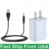 USB Charger For Fairywill/Bitvae D2/R1/R2/S2/Toothbrush, 7AM2M AM105/AM110 Sonic